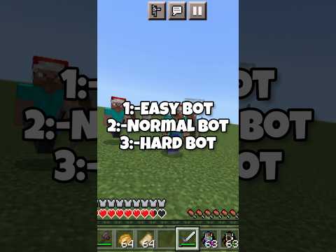 Best Minecraft Practice PvP Bot Addon 🤯 #minecraft #pvp #shorts
