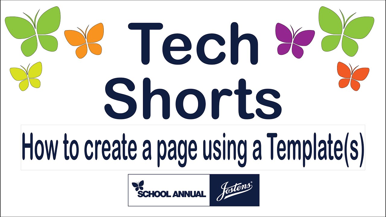 Creating a Yearbook Page from (a) Template(s)