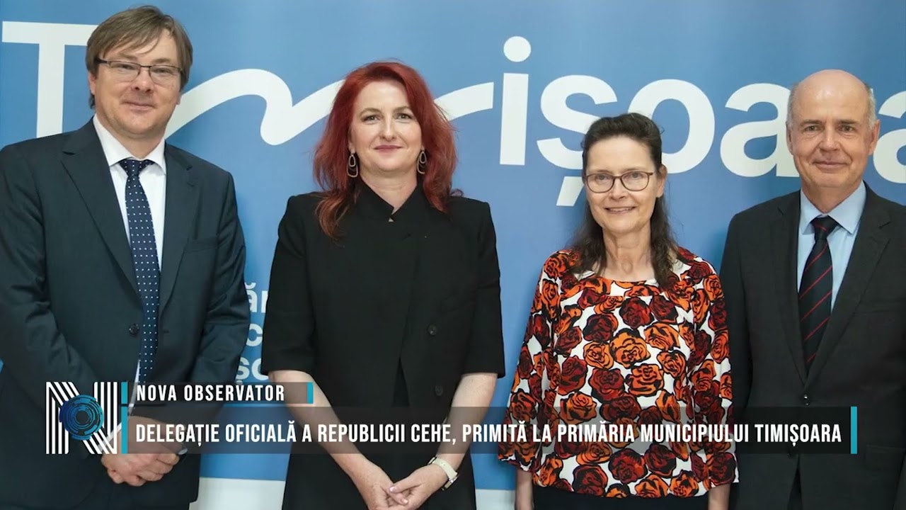 Delegație oficială a Republicii Cehe, primită la Primăria Municipiului Timișoara