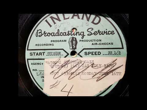 1951 - Eaton's 46th Birthday Sale Radio Ads - Spots 2 & 3 (Vintage Radio Advertisements)