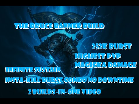 ✨🧙‍♂️HIGHEST MAGICKA DAMAGE IN ESO PVP!🧙‍♂️✨"The Bruce Banner PVP Build"🪲🏹- Update 47