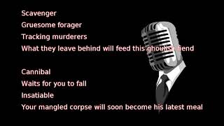 Cannibal Corpse - Scavenger Consuming Death (lyrics)