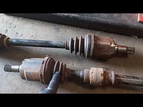 Vibration in the car when accelerating - defect in the drive shaft.