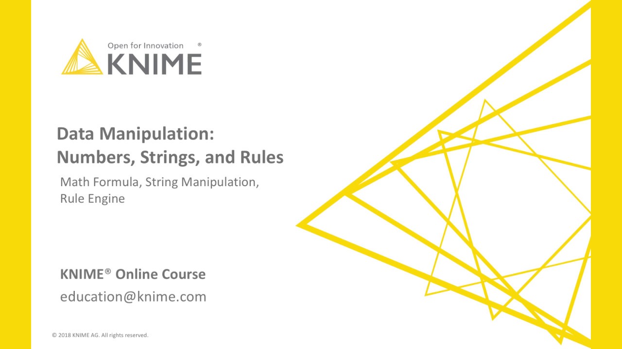 Data Manipulation: Numbers, Strings, and Rules