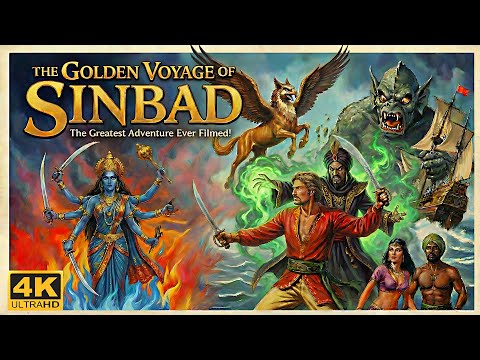 Friday Night Cinema : The Golden Voyage of Sinbad (1973) in 4K 👳‍♂️🗿⛲️🧜‍♀️👁️🔥