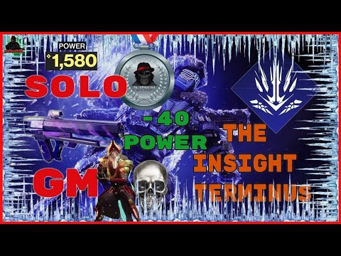 Solo Platinum Grandmaster Nightfall The Insight Terminus Titan Behemoth 1580 -40 Power Under