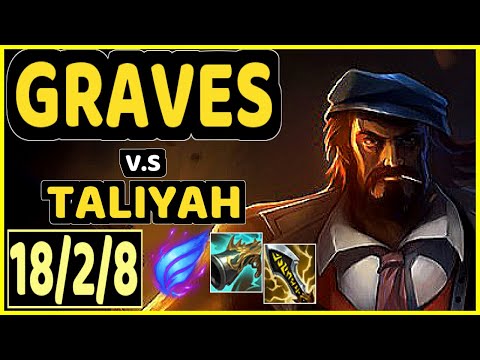 BROXAH (GRAVES) vs TALIYAH - 18/2/8 KDA JUNGLE GAMEPLAY - EUW Ranked MASTER