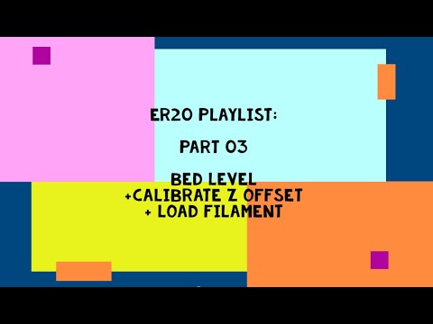 HOW TO Calibrate Z-offset for Bed Level - featuring Eryone ER20