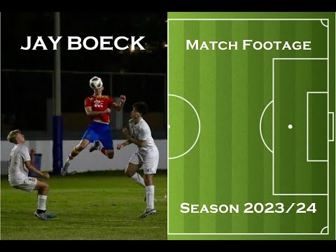 Jay Boeck - Match Footage Fursan Hispania FC (U19) vs National Gulf FC - DAFL Season 2023/24