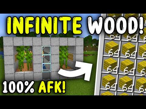 EASIEST WOOD Farm Minecraft 1.21!