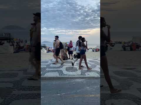 Be careful when crossing. Ipanema waterfront South Zone. J #brazil ✌️❤️🎶