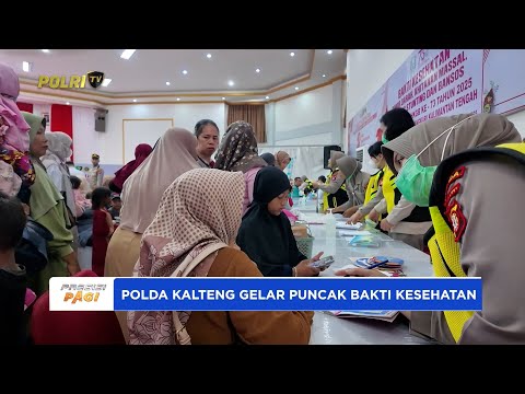 POLDA KALTENG GELAR PUNCAK BAKTI KESEHATAN DI GRAHA BHAYANGKARA SAMBUT HARI BHAYANGKARA KE-79
