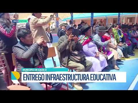 Gobernación entrega nueva infraestructura educativa en la comunidad de Lajatambo, municipio Caiza D
