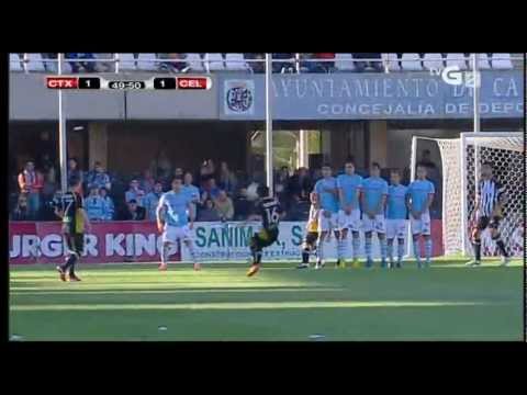 Gol de Moral. Cartagena - Celta (1-1)