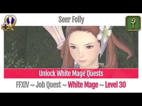 FFXIV Unlock Quest White Mage Level 30 ~ A Realm Reborn ~ Seer Folly