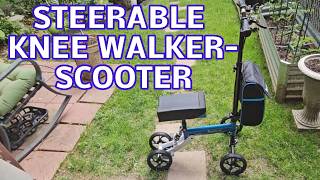 Assembling the BlessReach Steerable Knee Walker, Scooter for Foot Injuries, Adult Sized