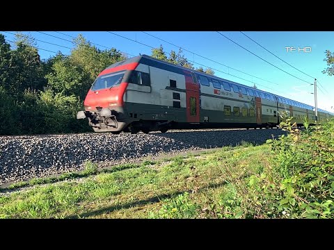 TRAINS IN SLOMO - IC 2000 auf NBS - Zug in Zeitlupe
