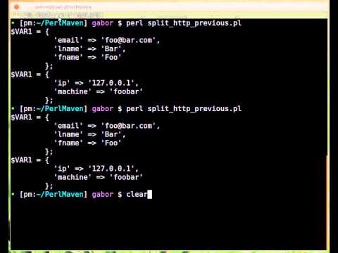 Beginner Perl Maven tutorial: 10.17 - Solution: split path - filename/dirname