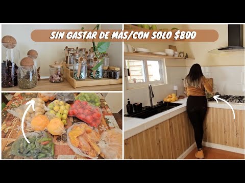 ESTO LOGRÉ COMPRAR CON $800 💰 EN EL TIANGUIS Y BODEGA AURRERA 😃 COMPRAS SEMANALES ✅️