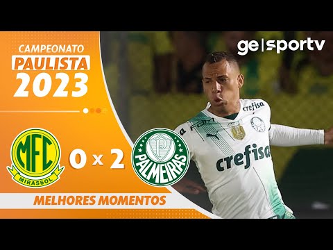 MIRASSOL 0 X 2 PALMEIRAS | MELHORES MOMENTOS | PAULISTA 2023 | ge.globo