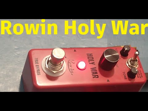 Rowin Holy War - The Ultimate Heavy Metal Guitar Pedal Demo 🎸🔥