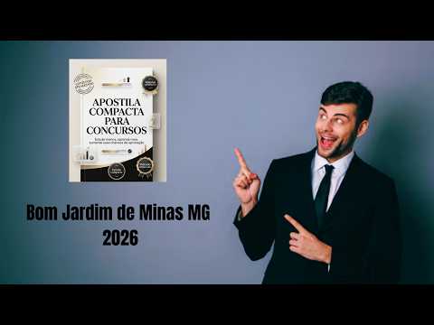 Apostila Prefeitura de Bom Jardim de Minas MG 2026 Controlador Interno