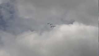 preview picture of video 'USAF Thunderbirds Sneak Pass At Warriors Over The Wasatch Hill AFB Open House 2012'