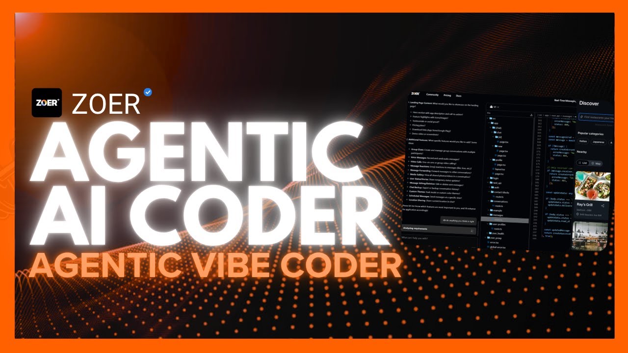 Zoer: NEW Agentic AI Full-Stack Engineer CAN BUILD ANYTHING! BEST AI VIBE Coder! Lovable Alternative