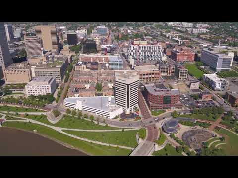Columbus Ohio 4k, USA, Relaxation Music, Ultra HD Drone Footage