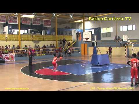 Final Alevín JOVENTUT vs. EL PALO Málaga.- Torneo U12 CB. Genovés 2015 (BasketCantera.TV)