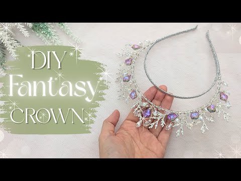 How I Made a Fantasy Halo Crown at Home | Craft Hair Accessories with Me