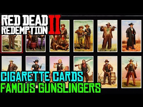 RED DEAD REDEMPTION 2 - ALL FAMOUS GUNSLINGERS CIGARETTE CARDS