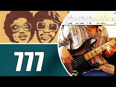 777 Live @ Grammy Awards - Bruno Mars & Anderson .Paak as Silk Sonic | Bass cover with tabs #34