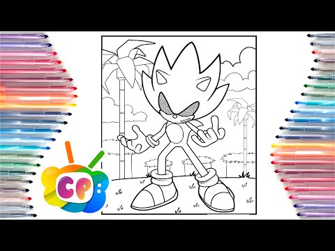Sonic 2 the hedgehog coloring pages / Super Sonic exe coloring / sonic exe