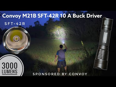 Convoy M21B SFT-42R 6500K 10A Buck Driver vs M21B SFT40 8A, M1 SFT-25R 8A