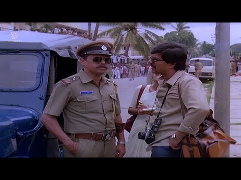 Shankarnag Brilliant Investigation to Find Out Murderer | Accident Kannada Movie Super Scenes