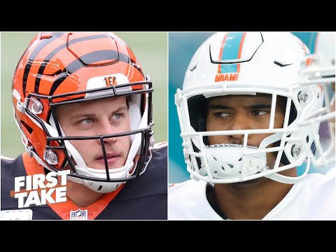 喬-伯羅還是圖瓦-塔戈瓦洛阿。First Take debates which rookie QB will make the biggest headlines. (Joe Burrow or Tua Tagovailoa: First Take debates which rookie QB will make the biggest headlines)