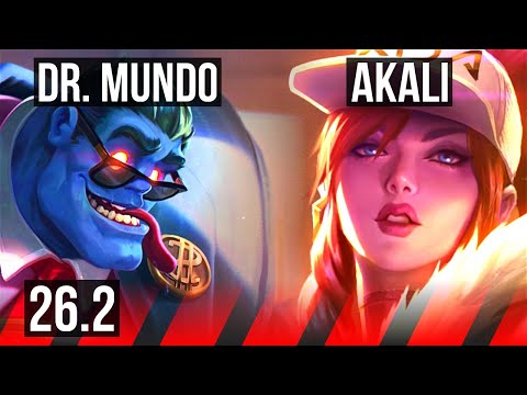 DR. MUNDO vs AKALI (TOP) | Unsealed Spellbook | NA Master | 26.2
