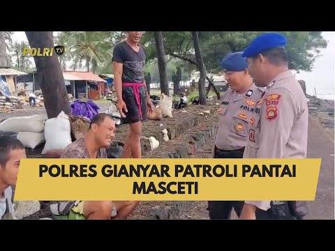 POLRES GIANYAR PATROLI PANTAI MASCETI