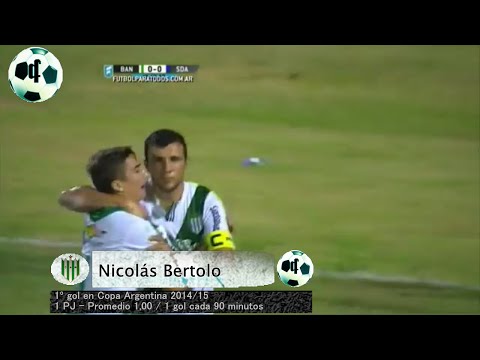 Gol Nicolás Bertolo - Banfield 1 Vs Sol de América 0 - Copa Argentina 2014/15