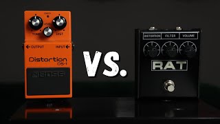 Video thumbnail for Boss DS-1 VS. ProCo Rat 2 - Guitar Pedal Sound Comparison by SRGuitar