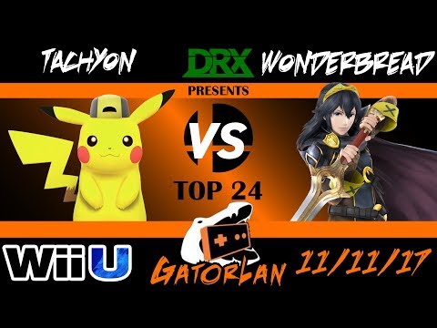 GatorLan Fall 2017 - Top 24 Losers - Tachyon (Pikachu) vs. WonderBread (Lucina, Lil Mac) - Smash 4