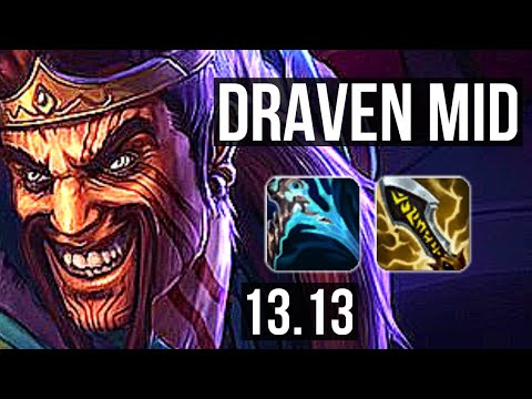 DRAVEN vs TRISTANA (MID) | 600+ games, Dominating | EUW Challenger | 13.13