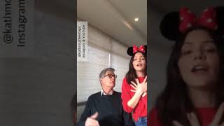 Katharine McPhee &amp; David Foster - Disney Mash @ The Kat and Dave Show (23 March 2020) - Camera David