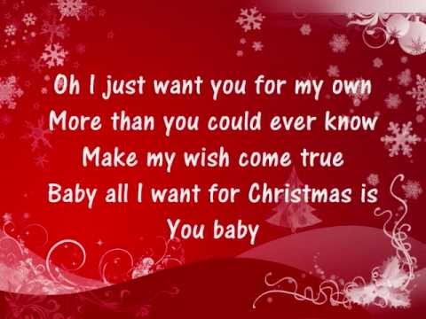 Mariah Carey - All I Want For Christmas Is You - Lyrics