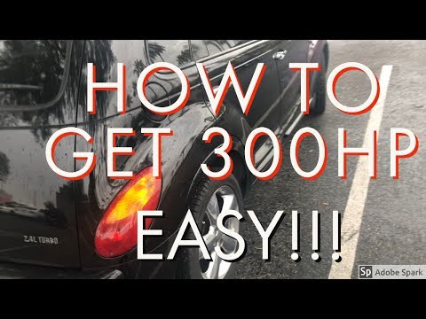 HOW TO GET OVER 300 HP OUT OF AN SRT4/PT CRUISER GT under $500--(dyno day)