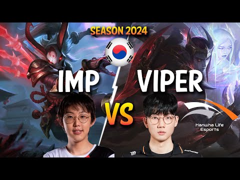 imp vs HLE Viper - imp KALISTA vs Viper APHELIOS ADC - Patch 14.5 KR Ranked CHALLENGER | lolrec