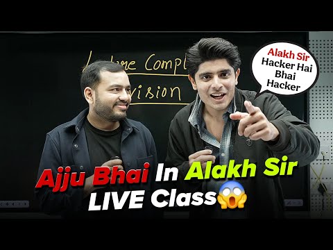 @TotalGaming093 Ajju Bhai In Alakh Sir LIVE Class😱🔥