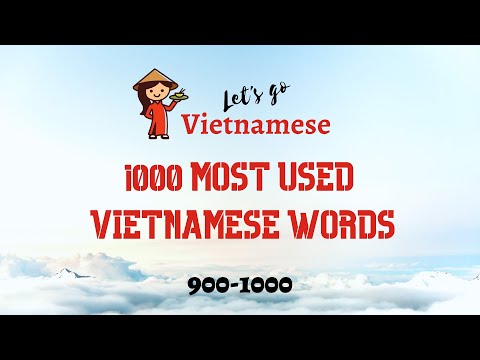Vietnamese for Beginners | 1000 most used Vietnamese words | 900-1000