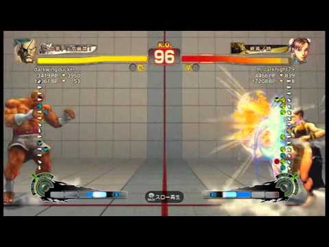 【スパ４】darkwingducker[サガット] vs mrdarknight79[春麗]